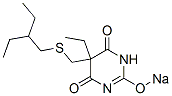 5-Ethyl-5-[(2-ethylbutyl)thiomethyl]-2-sodiooxy-4,6(1H,5H)-pyrimidinedione CAS#: 66968-26-1