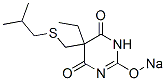 5-Ethyl-5-(isobutylthiomethyl)-2-sodiooxy-4,6(1H,5H)-pyrimidinedione CAS#: 66968-51-2