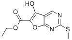 5-Hydroxy-2-methylsulfanyl-furo[2,3-d]pyrimidine-6-carboxylic acid ethyl ester CAS#: 62094-70-6