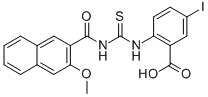 5-IODO-2-[[[[(3-METHOXY-2-NAPHTHALENYL)CARBONYL]AMINO]THIOXOMETHYL]AMINO]-BENZOIC ACID CAS#: 531515-30-7