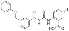 5-IODO-2-[[[[3-(PHENOXYMETHYL)BENZOYL]AMINO]THIOXOMETHYL]AMINO]-BENZOIC ACID CAS#: 531534-43-7