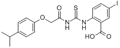 5-IODO-2-[[[[[4-(1-METHYLETHYL)PHENOXY]ACETYL]AMINO]THIOXOMETHYL]AMINO]-BENZOIC ACID CAS#: 531534-16-4