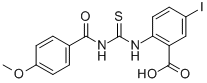 5-IODO-2-[[[(4-METHOXYBENZOYL)AMINO]THIOXOMETHYL]AMINO]-BENZOIC ACID CAS#: 530153-14-1