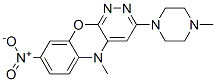 5-Methyl-3-(4-methyl-1-piperazinyl)-8-nitro-5H-pyridazino[3,4-b][1,4]benzoxazine CAS#: 61939-60-4