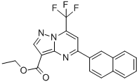 5-NAPHTHALEN-2-YL-7-TRIFLUOROMETHYL-PYRAZOLO[1,5-A]PYRIMIDINE-3-CARBOXYLIC ACID ETHYL ESTER CAS#: 679830-65-0