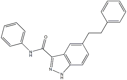 5-Phenethyl-N-phenyl-1H-indazole-3-carboxaMide CAS#: 660823-13-2