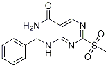 5-PyriMidinecarboxaMide, 2-(Methylsulfonyl)-4-[(phenylMethyl)aMino]- CAS#: 643086-98-0