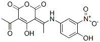 5-acetyl-4-hydroxy-3-[1-[(4-hydroxy-3-nitrophenyl)amino]ethylidene]-2H-pyran-2,6(3H)-dione CAS#: 64353-90-8