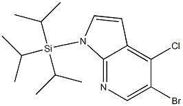 (5-broMo-4-chloropyrrolo[2,3-b]pyridin-1-yl)-tri(propan-2-yl)silane CAS#: 685513-96-6