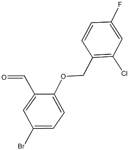 5-bromo-2-[(2-chloro-4-fluorophenyl)methoxy]benzaldehyde CAS#: 588692-20-0