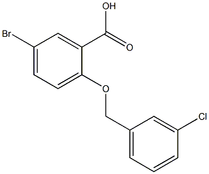 5-bromo-2-[(3-chlorobenzyl)oxy]benzoic acid CAS#: 62176-35-6