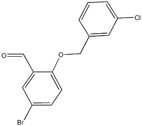 5-bromo-2-[(3-chlorophenyl)methoxy]benzaldehyde CAS#: 588678-17-5