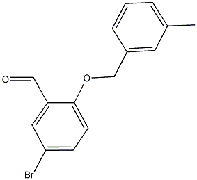 5-bromo-2-[(3-methylphenyl)methoxy]benzaldehyde CAS#: 644958-94-1