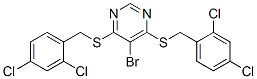 5-bromo-4,6-bis[(2,4-dichlorophenyl)methylsulfanyl]pyrimidine CAS#: 6308-37-8