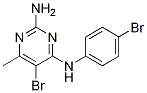 5-bromo-N4-(4-bromo-phenyl)-6-methyl-pyrimidine-2,4-diamine CAS#: 6633-70-1