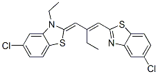 5-chloro-2-[2-[(5-chlorobenzothiazol-2-yl)methylene]butylidene]-3-ethyl-2,3-dihydrobenzothiazole CAS#: 63059-42-7