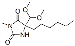 5-(dimethoxymethyl)-5-hexyl-3-methyl-imidazolidine-2,4-dione CAS#: 6318-25-8