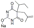 5-sec-Butyl-5-(2-methyl-2-propenyl)-2-sodiooxy-4,6(1H,5H)-pyrimidinedione CAS#: 67050-42-4
