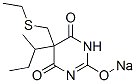 5-sec-Butyl-5-(ethylthiomethyl)-2-sodiooxy-4,6(1H,5H)-pyrimidinedione CAS#: 67050-32-2