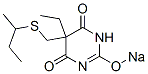 5-(sec-Butylthiomethyl)-5-ethyl-2-sodiooxy-4,6(1H,5H)-pyrimidinedione CAS#: 67050-72-0