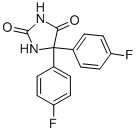 5,5-BIS(4-FLUOROPHENYL)IMIDAZOLIDINE-2,4-DIONE CAS#: 70028-85-2