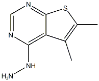 (5,6-DIMETHYL-THIENO[2,3-D]PYRIMIDIN-4-YL)-HYDRAZINE CAS#: 63894-54-2