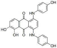5,6-Dihydroxy-1,4-bis[(4-hydroxyphenyl)amino]-9,10-anthracenedione CAS#: 6425-07-6