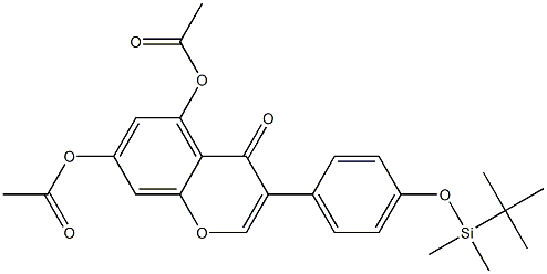 5,7-Bis(acetyloxy)-3-[4-[[(1,1-diMethylethyl)diMethylsilyl]oxy]phenyl]-4H-1-benzopyran-4-one CAS#: 656229-80-0