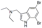5,7-Dibromo-N,N-diethyl-1H-indole-3-methanamine CAS#: 64299-08-7