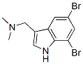 5,7-Dibromo-N,N-dimethyl-1H-indole-3-methanamine CAS#: 64299-04-3
