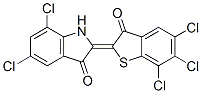5,7-dichloro-1,2-dihydro-2-(5,6,7-trichloro-3-oxobenzo[b]thien-2(3H)-ylidene)-3H-indol-3-one CAS#: 6904-93-4