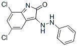 5,7-dichloro-3-(2-phenylhydrazinyl)indol-2-one CAS#: 7494-63-5