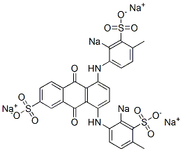 5,8-Bis[(4-methyl-2-sodiosulfophenyl)amino]-9,10-dihydro-9,10-dioxoanthracene-2-sulfonic acid sodium salt CAS#: 6449-18-9