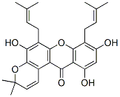 5,9,11-Trihydroxy-3,3-dimethyl-6,8-bis(3-methyl-2-butenyl)pyrano[3,2-a]xanthen-12(3H)-one CAS#: 62501-51-3