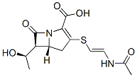 (5R,6S)-3-[[2-(Acetylamino)ethenyl]thio]-6-[(R)-1-hydroxyethyl]-7-oxo-1-azabicyclo[3.2.0]hept-2-ene-2-carboxylic acid CAS#: 68738-07-8