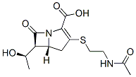 (5R,6S)-3-[[2-(Acetylamino)ethyl]thio]-6-[(R)-1-hydroxyethyl]-7-oxo-1-azabicyclo[3.2.0]hept-2-ene-2-carboxylic acid CAS#: 63701-32-6