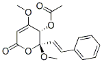 (5S,6S)-5-Acetoxy-5,6-dihydro-4,6-dimethoxy-6-[(E)-2-phenylethenyl]-2H-pyran-2-one CAS#: 60037-33-4