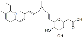 6-[2-[2-[5-(6-Ethyl-3,6-dihydro-5-methyl-2H-pyran-2-yl)-3-methyl-1,4-hexadienyl]-3-methylcyclopropyl]vinyl]tetrahydro-4,5-dihydroxy-2H-pyran-2-acetic acid CAS#: 66965-37-5