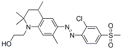 6-[[2-chloro-4-(methylsulphonyl)phenyl]azo]-3,4-dihydro-2,2,4,7-tetramethyl-2H-quinoline-1-ethanol CAS#: 63134-03-2