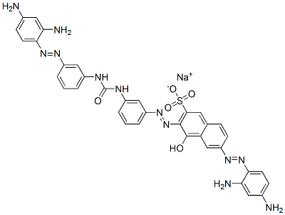 6-[(2,4-Diaminophenyl)azo]-3-[[3-[3-[3-[(2,4-diaminophenyl)azo]phenyl]ureido]phenyl]azo]-4-hydroxynaphthalene-2-sulfonic acid sodium salt CAS#: 6449-82-7