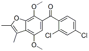 6-(2,4-Dichlorobenzoyl)-4,7-dimethoxy-2,3-dimethylbenzofuran CAS#: 69353-36-2