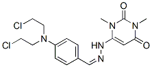 6-[(2Z)-2-[[4-[bis(2-chloroethyl)amino]phenyl]methylidene]hydrazinyl]- 1,3-dimethyl-pyrimidine-2,4-dione CAS#: 7150-67-6