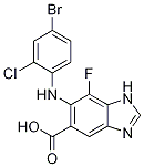 6-(4-broMo-2-chlorophenylaMino)-7-fluoro-1H-benzo[d]iMidazole-5-carboxylic acid CAS#: 606144-01-8
