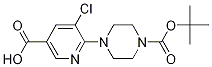 6-[4-(tert-butoxycarbonyl)piperazin-1-yl]-5-chloronicotinic acid CAS#: 683241-92-1