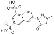 6-(4,5-Dihydro-3-methyl-5-oxo-1H-pyrazol-1-yl)naphthalene-1,3-disulfonic acid CAS#: 7277-87-4