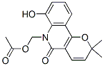 6-[(Acetyloxy)methyl]-5,6-dihydro-7-hydroxy-2,2-dimethyl-2H-pyrano[3,2-c]quinolin-5-one CAS#: 65560-24-9