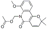 6-[(Acetyloxy)methyl]-5,6-dihydro-7-methoxy-2,2-dimethyl-2H-pyrano[3,2-c]quinolin-5-one CAS#: 65560-23-8