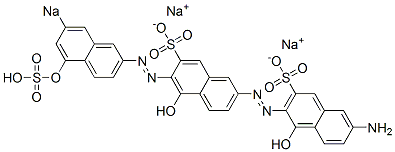 6-Amino-1,5'-dihydroxy-6'-[(5-hydroxy-7-sodiosulfo-2-naphthalenyl)azo][2,2'-azobisnaphthalene]-3,7'-disulfonic acid disodium salt CAS#: 6471-72-3