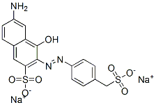 6-Amino-4-hydroxy-3-[[4-(sulfomethyl)phenyl]azo]-2-naphthalenesulfonic acid disodium salt CAS#: 6360-14-1