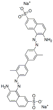 6-Amino-5-[[4'-[(2-amino-7-sulfo-1-naphtyl)azo]-3,3'-dimethyl-1,1'-biphenyl-4-yl]azo]-2-naphthalenesulfonic acid disodium salt CAS#: 6448-80-2